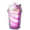 にゃんにゃんパンチタロイモプリンのミルクティー